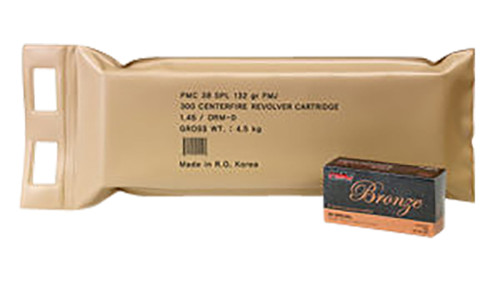 PMC 38GBP 38 Special Full Metal Jacket 132 gr Centerfire Handgun Rounds – 300 Rounds in Vacuum-Sealed Battle Pack
