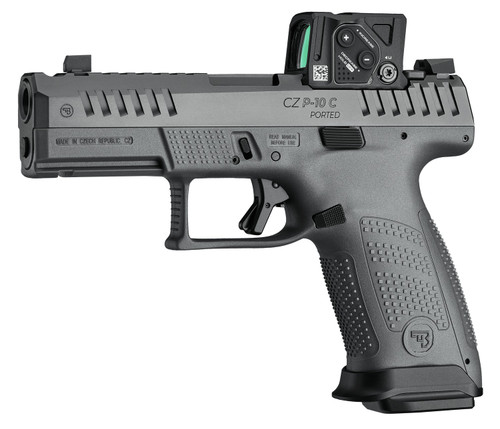 CZ 91582 P-10 C OR Ported 9mm Luger Pistol with Aimpoint COA Red Dot