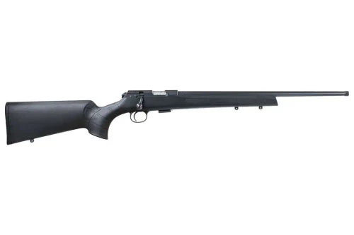 CZ 457 American SR Bolt-Action .17 HMR Rifle, Part 02315, Black Synthetic Stock, 5-Round Magazine