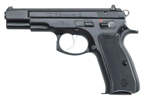 CZ 75B 9mm Semi-Automatic Pistol, Model 01102, Black Finish, Fixed Sights