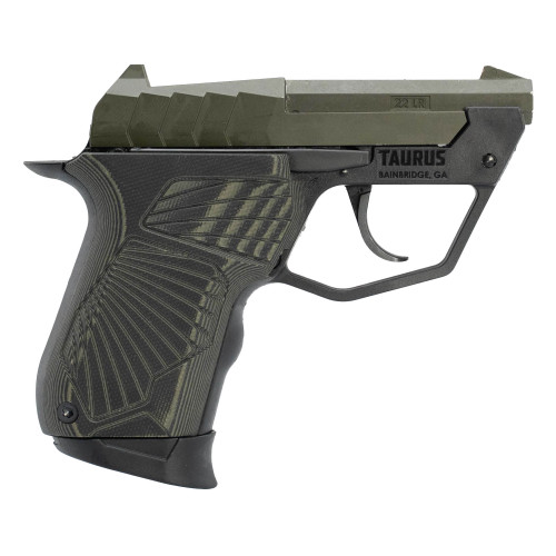 Taurus USA TUC22 22 LR Semi-Automatic Micro-Compact Pistol, 9-Round, Olive Drab Green, Part 1-22TUC13-ODG