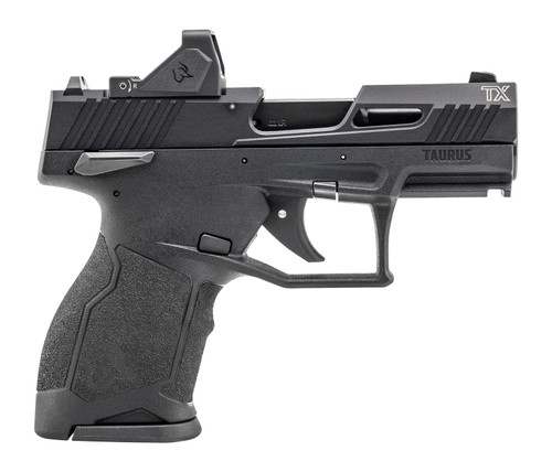 Taurus TX22 Compact 22 LR SAO Pistol with Viridian RFX-11 Green Dot, 3.6-Inch Barrel, 13+1 Capacity, Black - 1-TX22131-RD