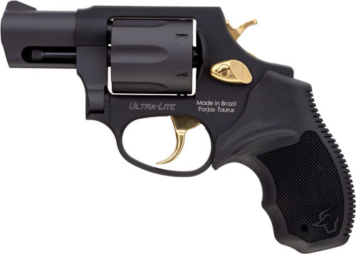 Taurus 856 Ultra-Lite .38 Special Revolver with Gold Accents, Model 2856021ULG