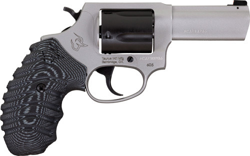 Taurus 605 .357 Magnum/.38 Special Revolver with VZ Grips, Fixed Sights and Blued Finish – 260535NSVZ