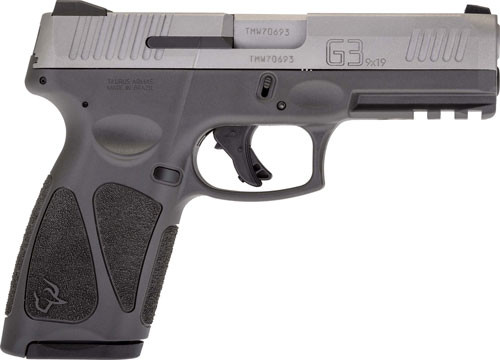 Taurus G3 9mm Semi-Automatic Pistol, Gray and Stainless, Part Number 1G3B949G