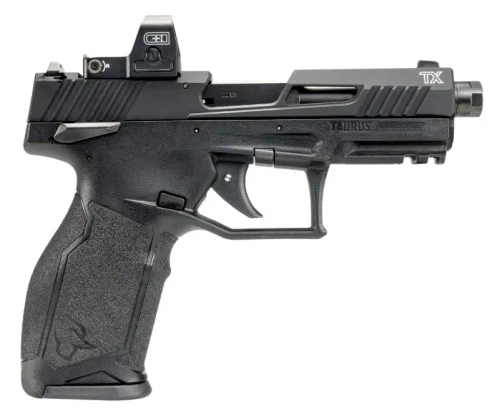 Taurus TX22 TORO Semi-Automatic .22 LR Pistol with Threaded Barrel, Black - Part Number 1-2TX22P141-RD