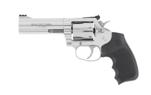 Colt King Cobra Target .357 Magnum Stainless Revolver with Hogue Grip, 4.25-inch Barrel