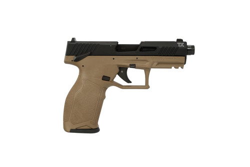 Taurus TX22 .22 LR Semi-Automatic Pistol, Flat Dark Earth, Threaded Barrel – 1-2TX22141F