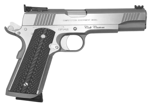 Colt Mfg O1070CS 1911 Custom Competition .45 ACP Stainless Pistol