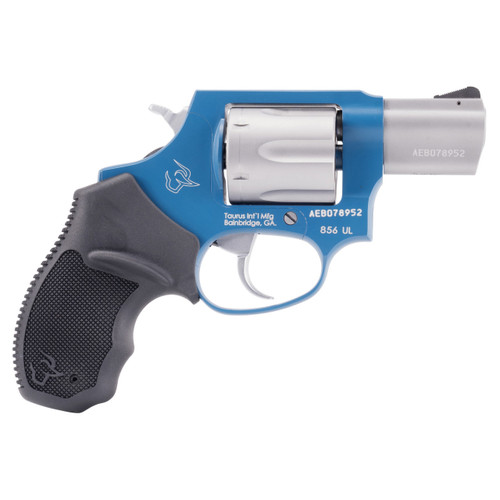 Taurus 856 Ultra-Lite .38 Special Revolver, Part Number 2-85629ULC23, Sky Blue and Stainless