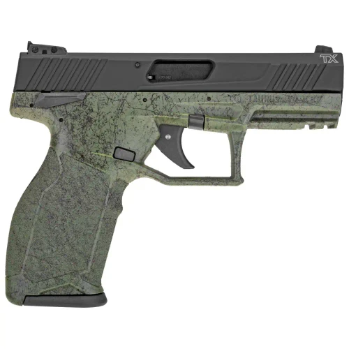 Taurus TX22 .22 LR Semi-Automatic Pistol, Green Splatter, 1-TX22141SP2