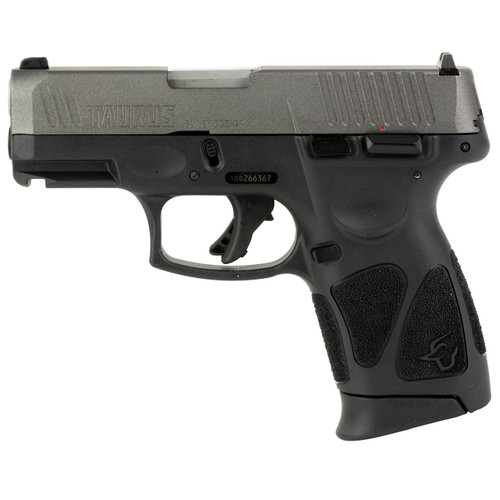 Taurus G3C 9mm Compact Pistol, Part Number 1-G3C93C, Black and Tungsten Gray
