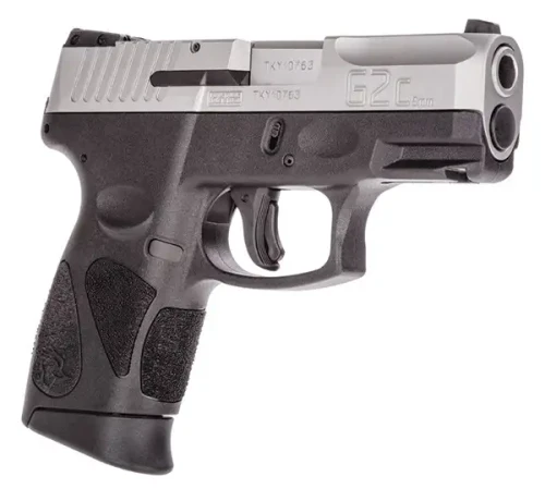 Taurus G2C 9mm Compact Pistol, Black and Stainless, 1-G2C939-12
