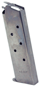 Colt 1911 Government & Commander 7-Round .45 ACP Magazine, Stainless Steel - SP572491-RP