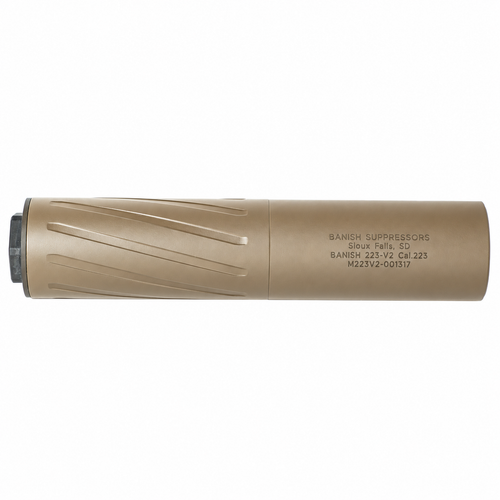 BANISH 223-V2 Suppressor, 5.56 NATO and .223 Rem, Flat Dark Earth Cerakote, Part 100000111554