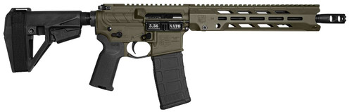 Diamondback DB15 Obsidian DB1984K101 5.56 NATO Semi-Automatic Pistol with SBA5 Brace, ODG Cerakote