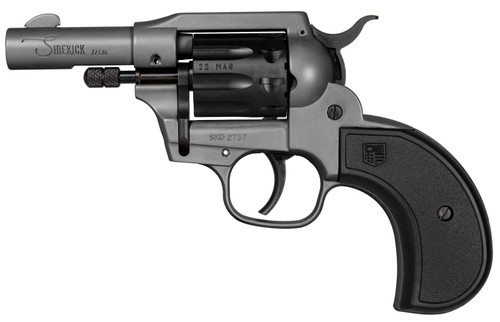 Diamondback Sidekick .22 LR/.22 WMR Double/Single-Action Revolver, Dark Gray Cerakote, DB0600A051