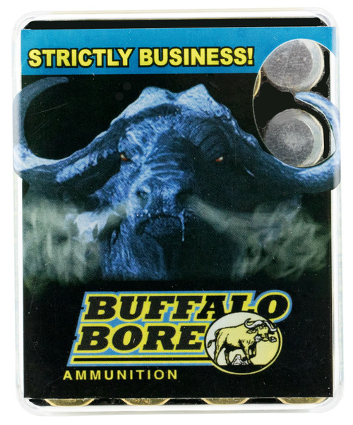 Buffalo Bore Ammunition 13A20 .480 Ruger 370 Grain Lead Flat Nose Centerfire Handgun Ammunition, 20 Rounds