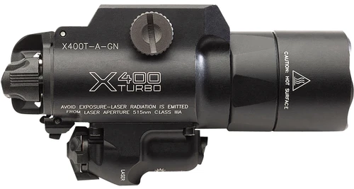 SureFire X400T-A-GN X400T Turbo Handgun Weapon Light with Green Laser