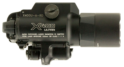 SureFire X400U-A-RD X400 Ultra Weapon Light with Red Laser, 1,000 Lumens
