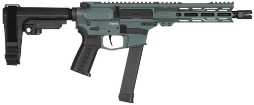 CMMG Banshee MkGS 9mm Pistol, 8-Inch Barrel, Charcoal Green, Adjustable RipBrace – 99A3B0F-CG