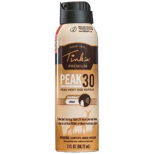 Tinks PEAK30 Premium Doe Estrus Hot Shot Mist, 3 oz, Part W5343