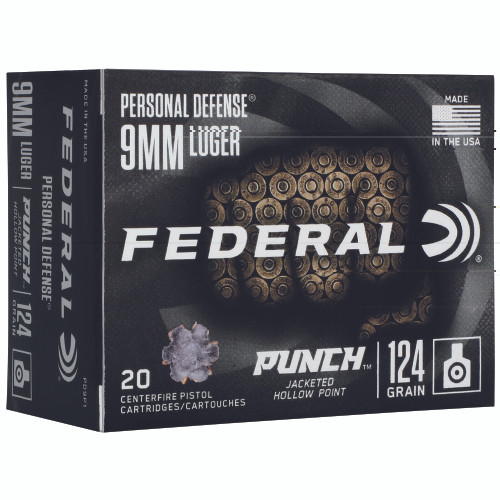 Fed Punch 9mm 124gr Punch Jhp 20/200