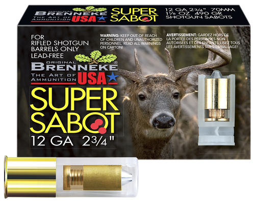 Brenneke Supersabot, Br Sl122sus   Supersabot    12 2.75 Slug 11/8 5/50