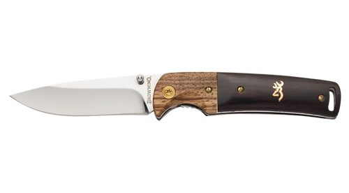 Browning Buckmark, Brn 3220231    Knife  Bkmk Hntr Fld 3 Drppnt Wd