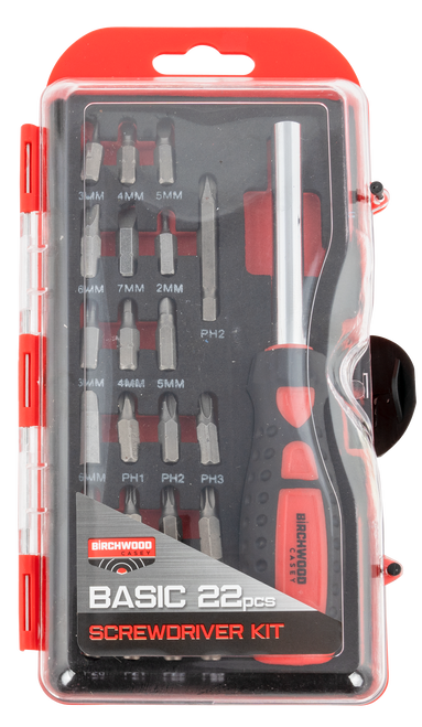 Birchwood Casey Basic Screwdriver Kit, Bir Bsds           Basic Screwdriver Set      22pc
