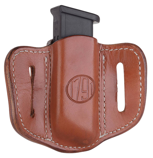 1791 Gunleather Mag1.2, 1791 Mag-1.2-cbr-a  Single Mag Double Stack  C.brn