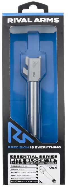 Rival Arms Essential, Rival Rara22g202d  Brl Glock19 Gen3 4 V2 Thrd Ss