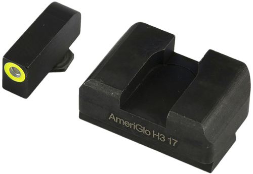 Ameriglo Optic Compatible Sight Set For Glock, Amer Gl611   Xltall Glk 17-39           Grn/lm/blk