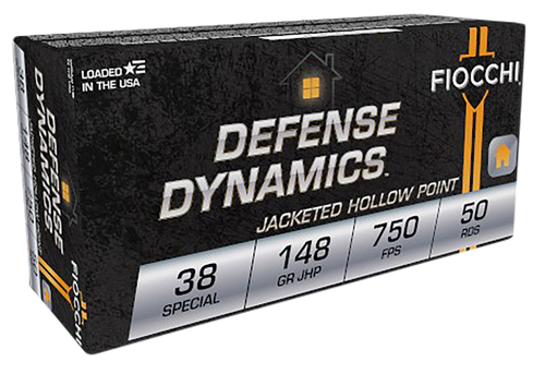 Fiocchi Defense Dynamics, Fio 38e       38sp       148 Jhp             50/20