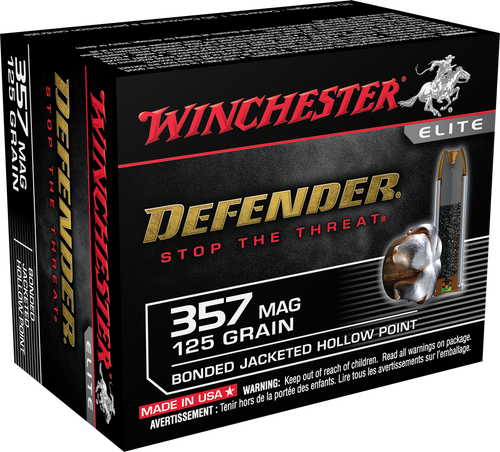 Winchester Ammo Defender, Win S357mpdb        357 Mag 125 Pdx          20/10