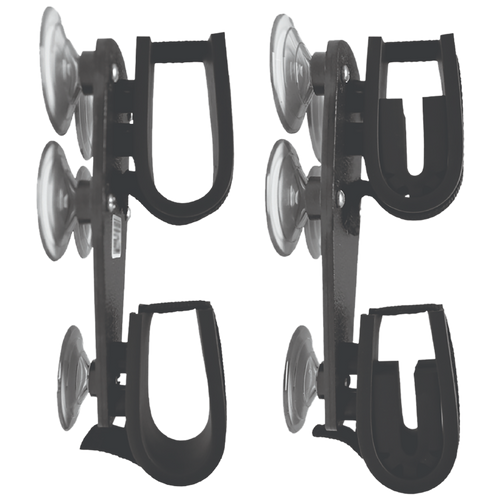 Rugged Gear Suction Cup, Rugged 10020 Dbl Gun Rack Suction Cup