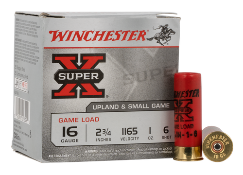 Winchester Ammo Super X, Win Xu166      Super-x     16 2.75 6sh  1oz  25/10