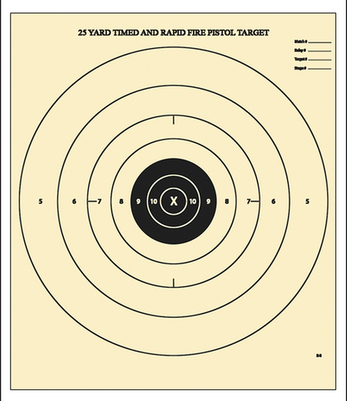 Action Target Inc Competition, Action B-8-100        Bullseye Paper Target  100bx