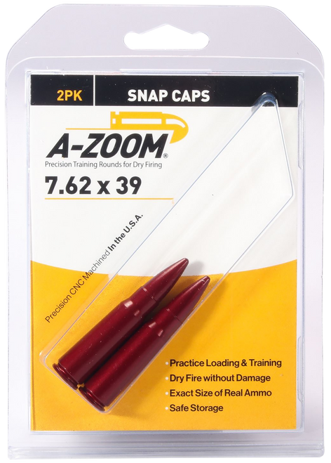 A-zoom Rifle, Azoom 12234      Snap Caps 7.62x39             2pk