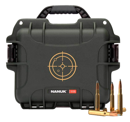Nanuk (plasticase Inc) 908, Nanuk 908ammo1   Nanuk Case W/wht Target Logo Blk