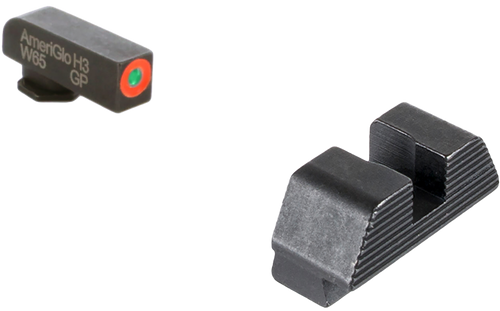 Ameriglo Protector Sight Set For Glock, Amer Gl433   Hackathorn  Glk 9/40      Grn/org/blk