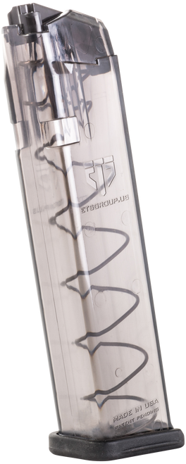 Ets Group Pistol Mags, Ets Smk-glk-9-22   Glock 9mm  22rd 9mm Mag  Smoke
