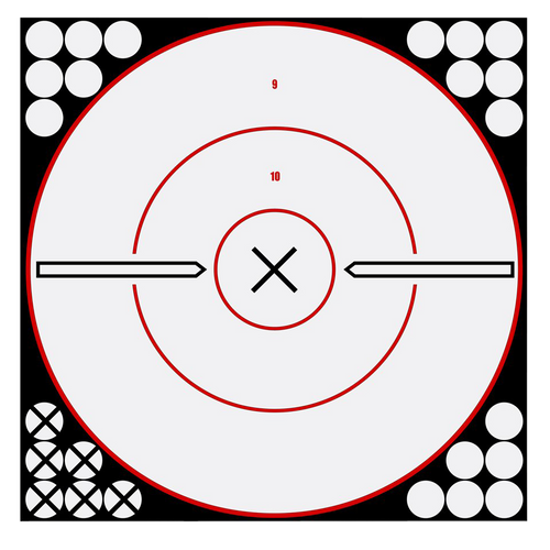 Birchwood Casey Shoot-n-c, Bir 34019          Shoot-n-c 12"bllsye Wht/blk 5pk