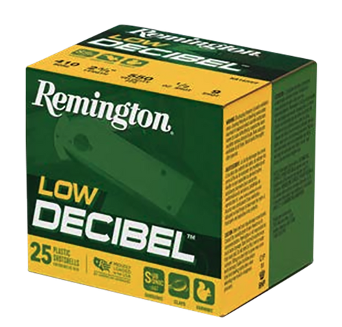 Remington Ammunition Low Decibel, Rem R20740  410 2.5   .5oz  9 Shot           25/10
