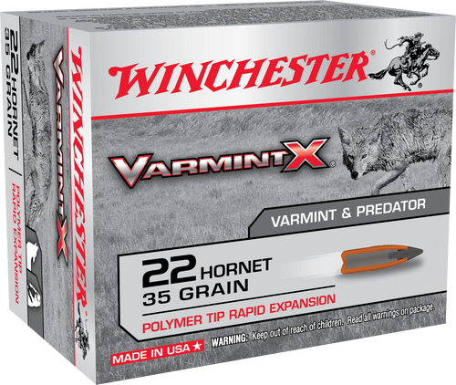 Winchester Ammo Varmint X, Win X22p            22hor    35 Varx         20/10