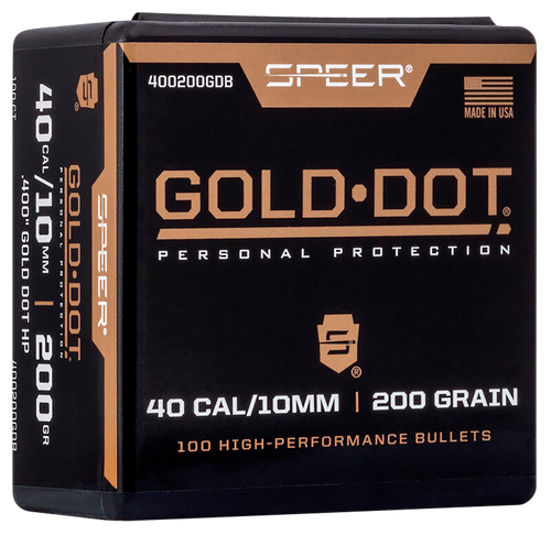 Speer Ammo Gold Dot, Speer 400200dgb Bull .400 200 Gdhp           100/5