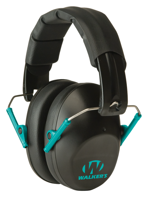 Walkers Game Ear Pro Low Profile, Wlkr Gwp-fpm1-bktl     Prolow Fld Muff Teal
