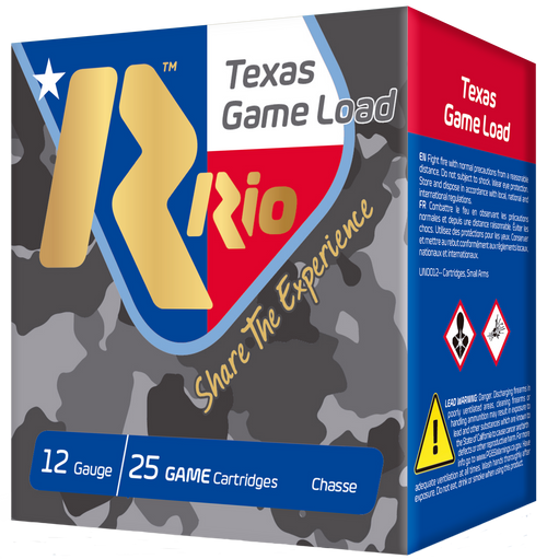 Rio Ammunition Texas Game Load, Rio Tghv3675tx Txgame Hv   12 2.75 7sht 11/4 25/10