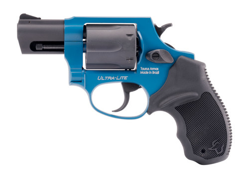 Taurus 856 Ultra Lite Revolver in 38 Special with Sky Blue Cerakote Finish
