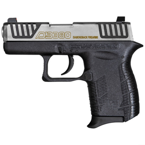 Diamondback Firearms DB380 Gen IV 380 ACP Semi-Auto Pistol with Stainless Finish